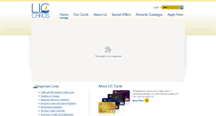 Desktop Screenshot of liccards.co.in